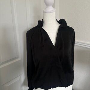 Reset by Jane "Kendra" black pull over long sleeve shirt